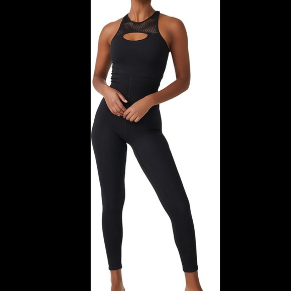 Free People Onesie Sport Mesh Cutout Neck&Back NWT - Picture 1 of 8